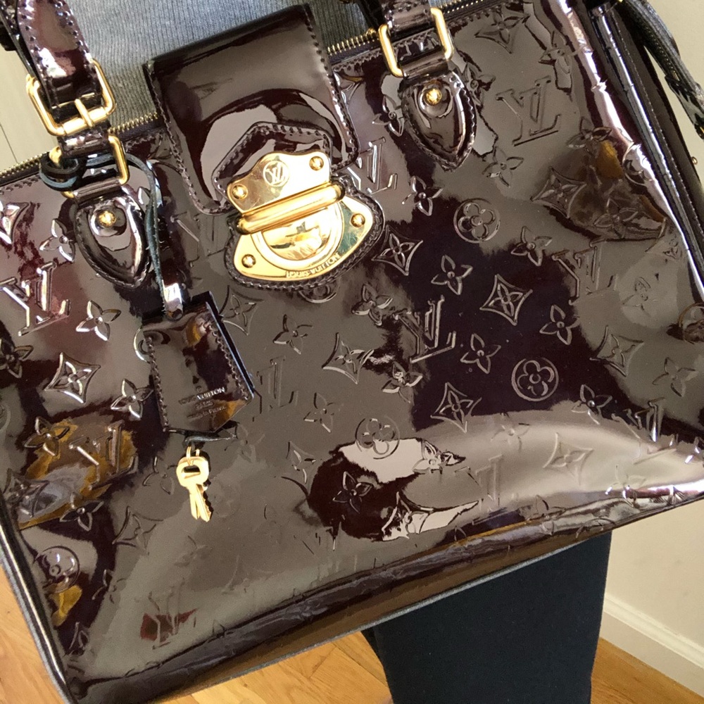 Louis Vuitton Patent Leather Melrose Avenue Bag